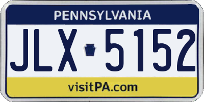 PA license plate JLX5152