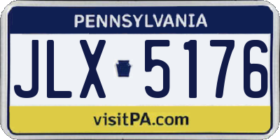 PA license plate JLX5176