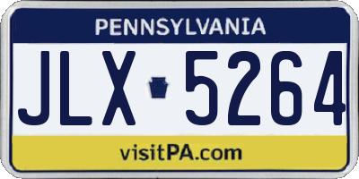 PA license plate JLX5264