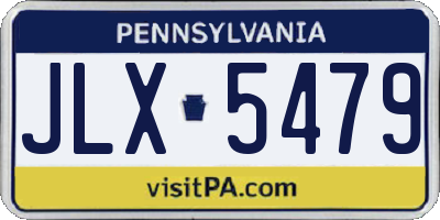 PA license plate JLX5479