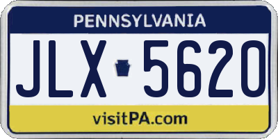 PA license plate JLX5620