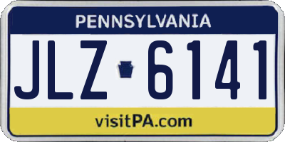 PA license plate JLZ6141