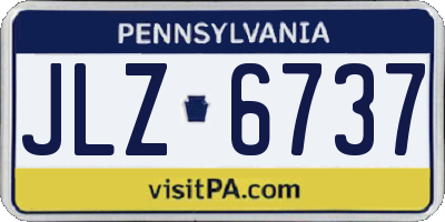 PA license plate JLZ6737