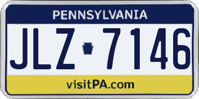PA license plate JLZ7146