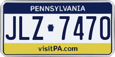 PA license plate JLZ7470