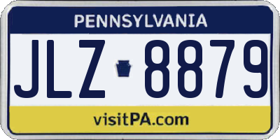 PA license plate JLZ8879