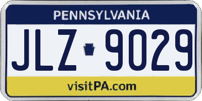 PA license plate JLZ9029