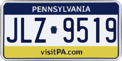 PA license plate JLZ9519