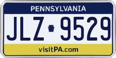 PA license plate JLZ9529