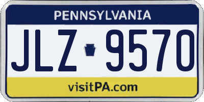 PA license plate JLZ9570