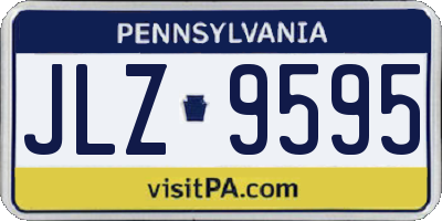 PA license plate JLZ9595