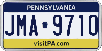 PA license plate JMA9710