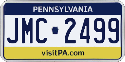 PA license plate JMC2499