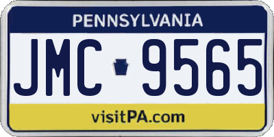 PA license plate JMC9565