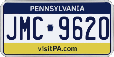 PA license plate JMC9620