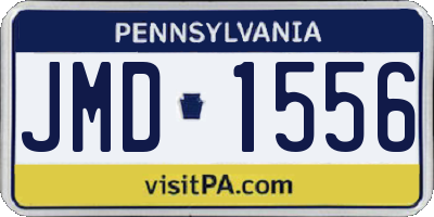 PA license plate JMD1556
