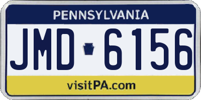 PA license plate JMD6156