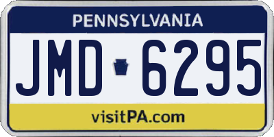 PA license plate JMD6295