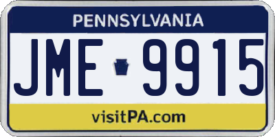 PA license plate JME9915