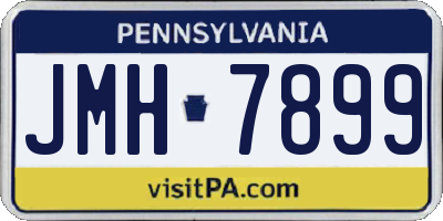 PA license plate JMH7899