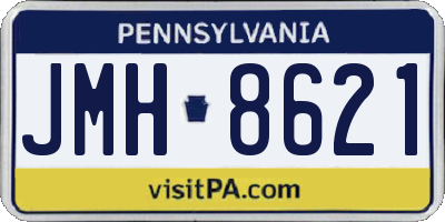 PA license plate JMH8621
