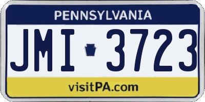 PA license plate JMI3723