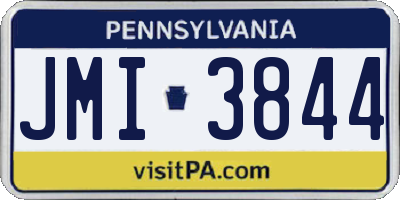 PA license plate JMI3844