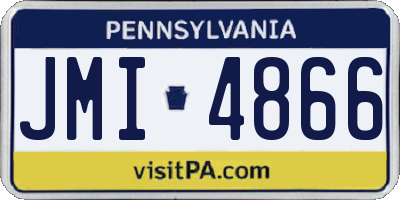 PA license plate JMI4866