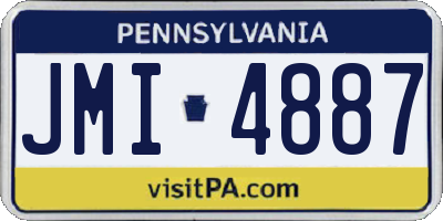 PA license plate JMI4887