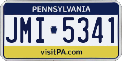 PA license plate JMI5341