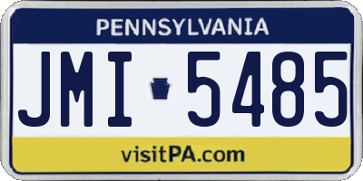 PA license plate JMI5485