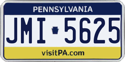 PA license plate JMI5625