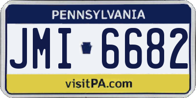 PA license plate JMI6682