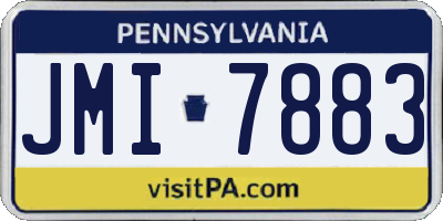 PA license plate JMI7883