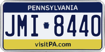 PA license plate JMI8440
