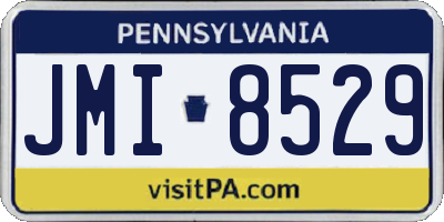 PA license plate JMI8529
