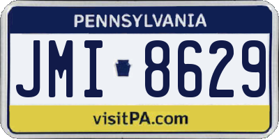 PA license plate JMI8629