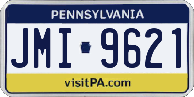 PA license plate JMI9621