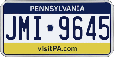 PA license plate JMI9645