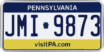 PA license plate JMI9873