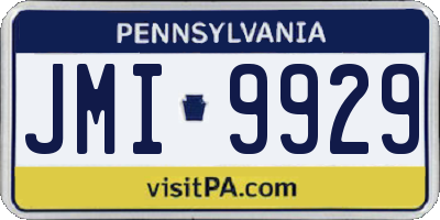PA license plate JMI9929