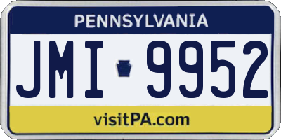 PA license plate JMI9952