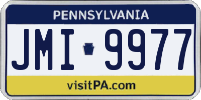 PA license plate JMI9977