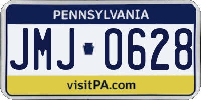 PA license plate JMJ0628