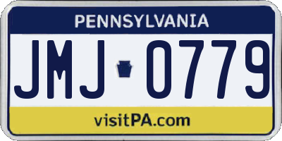 PA license plate JMJ0779