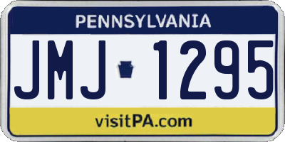 PA license plate JMJ1295