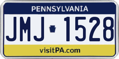 PA license plate JMJ1528