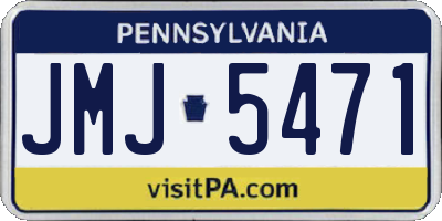 PA license plate JMJ5471