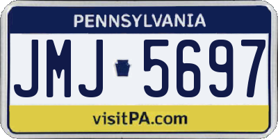 PA license plate JMJ5697