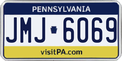 PA license plate JMJ6069